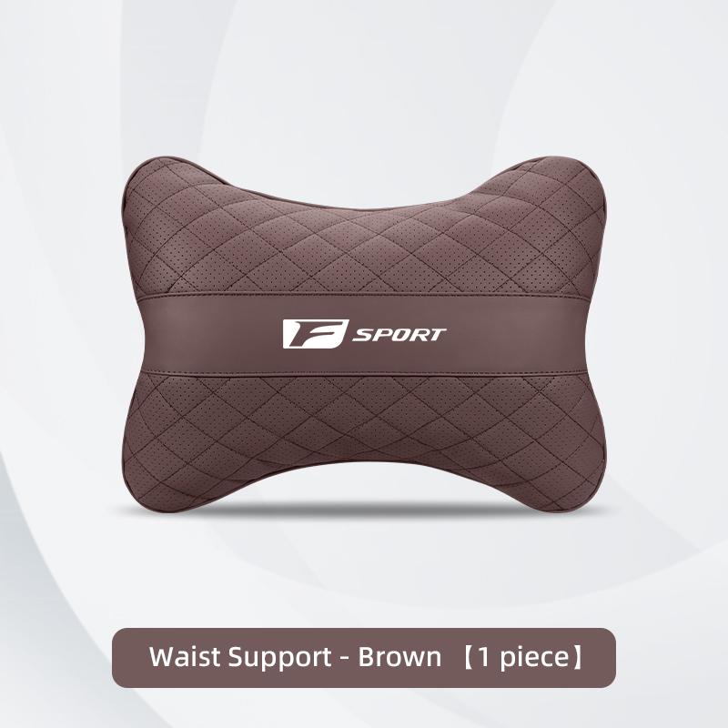 Cuero Nappa Almohada Cervical para Reposacabezas de Coche Amortiguación Lumbar Para Lexus F-SPORT ES RX NX LS UX LM LX GX LC RZ IS CT GS RC HS SC TX LBX