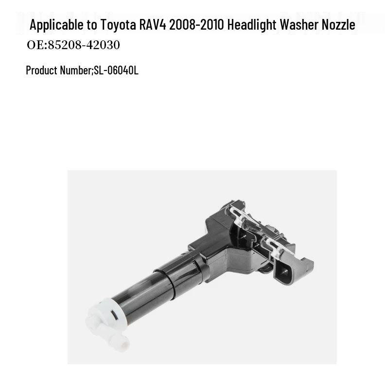 Compatible Headlight Washer Nozzle for Toyota RAV4 2008-2010 (Part Numbers: 85207-42030, 85208-42030)