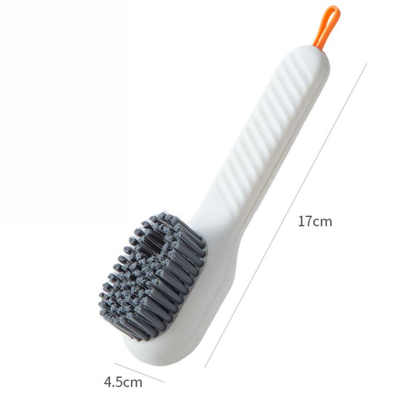 1pcs Shoes Brush Automatic Liquid Discharge Multifunction Press Out Shoes Cleaner Soft Bristles Clothes Brushes Cleaning Tool