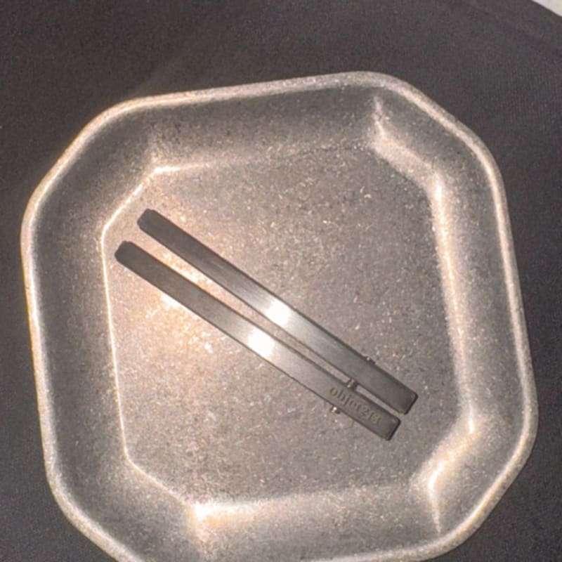 

objet213 Metal brushed hairpin set (1 set for 2 pcs) 2. Silver