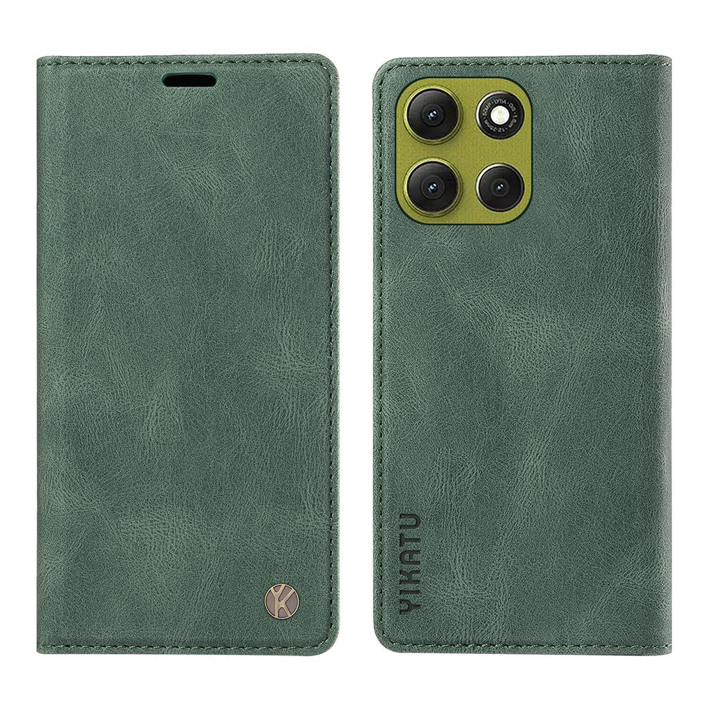 For Motorola Moto G86 5G Leather Cover YIKATU YK-004 Skin-Touch Wallet Phone Cases