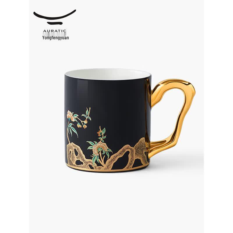 Auratic Pomegranate Homeland White Porcelain Mug