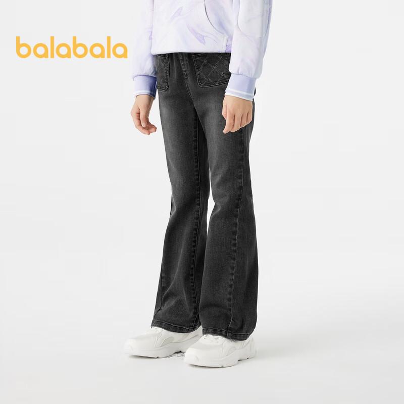 Вышитые расклешенные джинсы для девочек Balabala 110