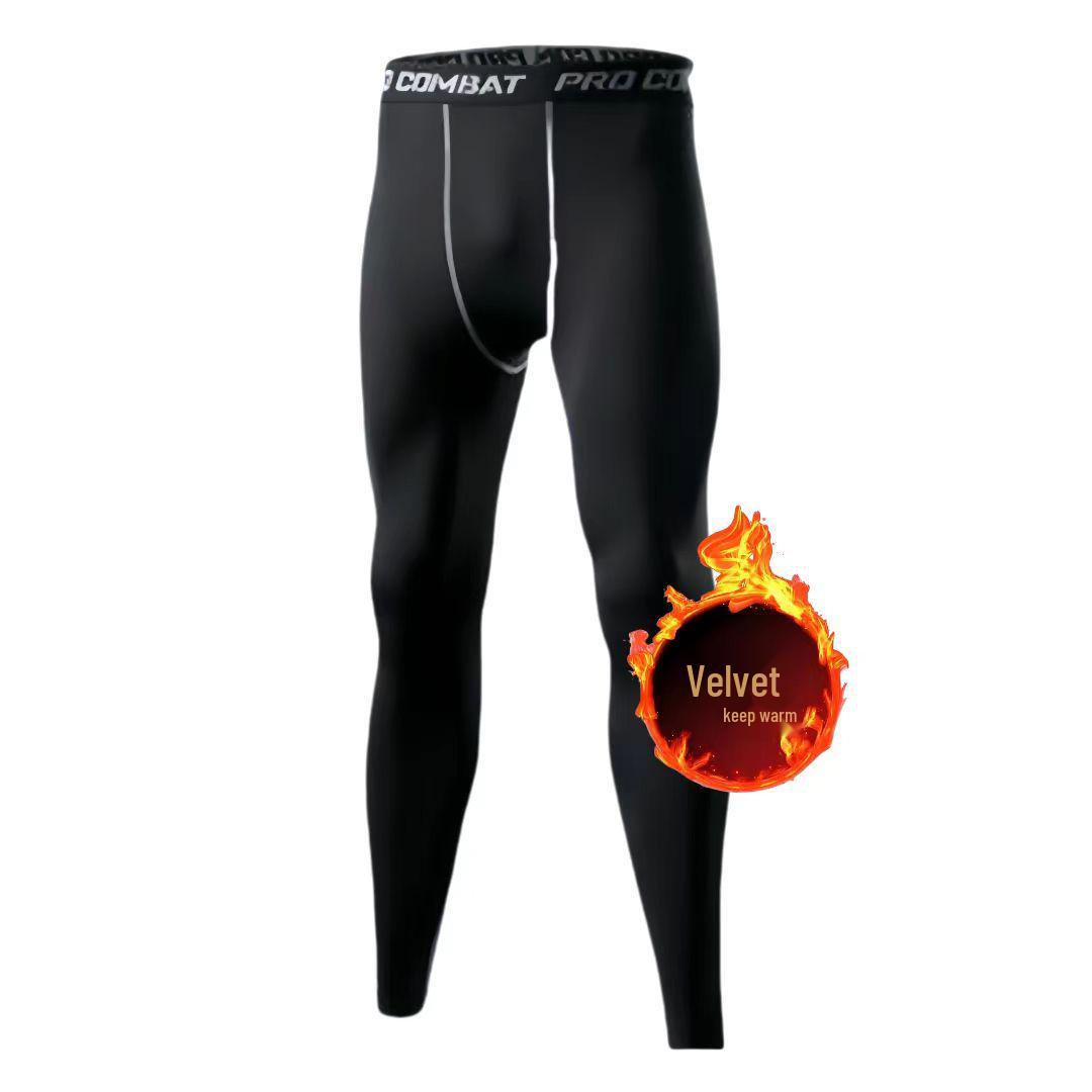 

Мужской комплект спортивной одежды с флисовой подкладкой, быстросохнущий, для тренировок, бега и фитнеса S