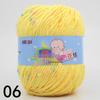 Bean Color Dot Medium Thick Hand-Knitted Yarn Silk Protein Fluff Sweater, Scarf, Jacket, Hat Wool for DIY Knitting