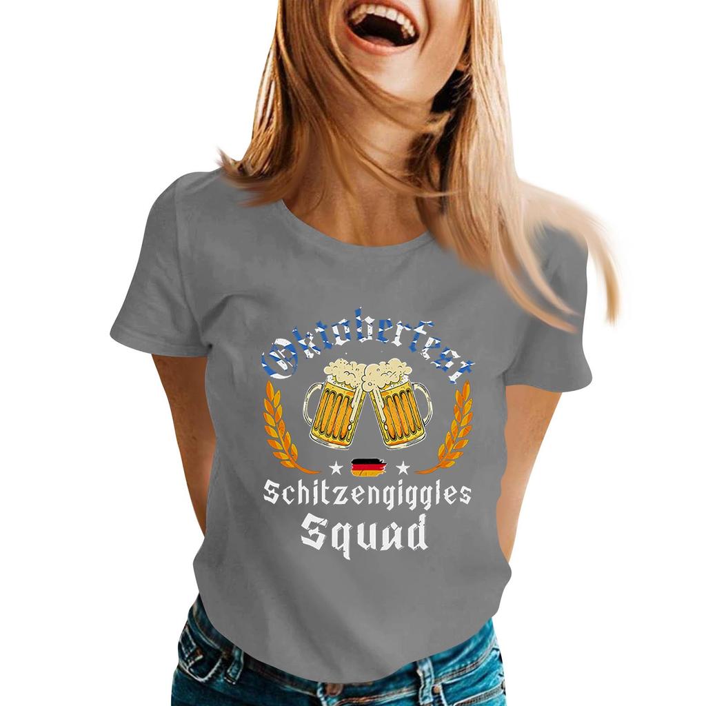 Fashion Casual Unisex Letter Print T-Shirt with Festival Graphic Design - Short Sleeve Round Neck Tee for Men and Women