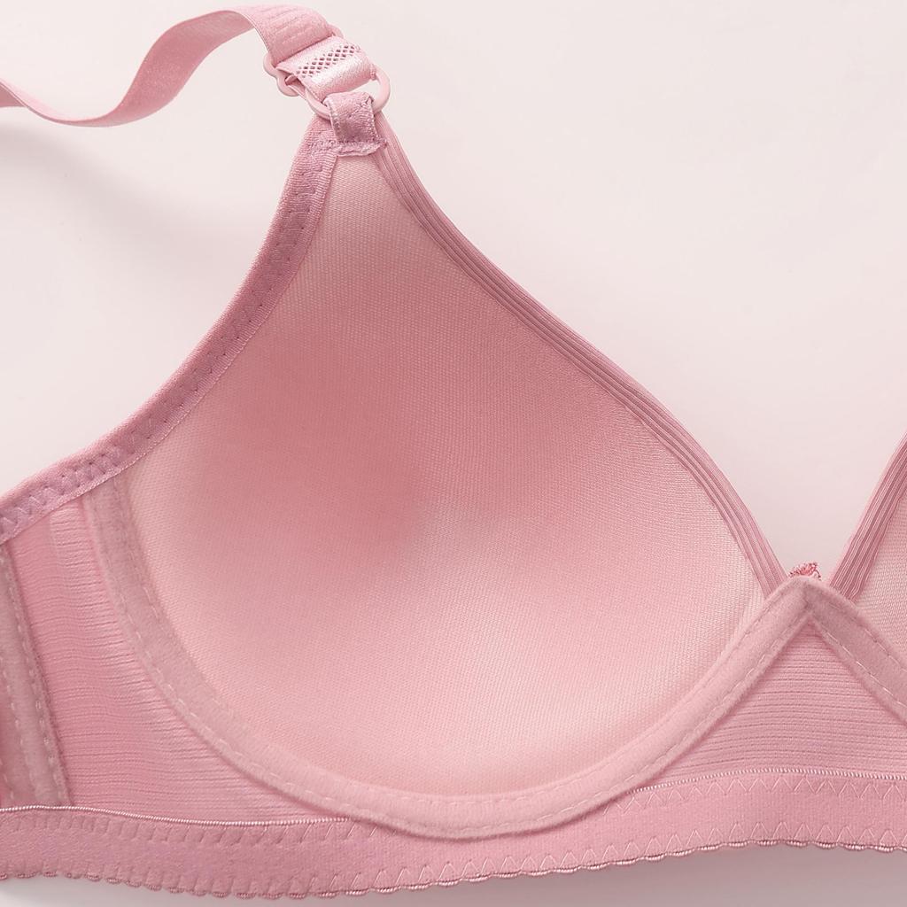 Grenzüberschreitender Bestseller Übergröße Kabelloser Raff-BH mit Dreireihigem Verschluss für Frauen mittleren Alters und ältere Frauen