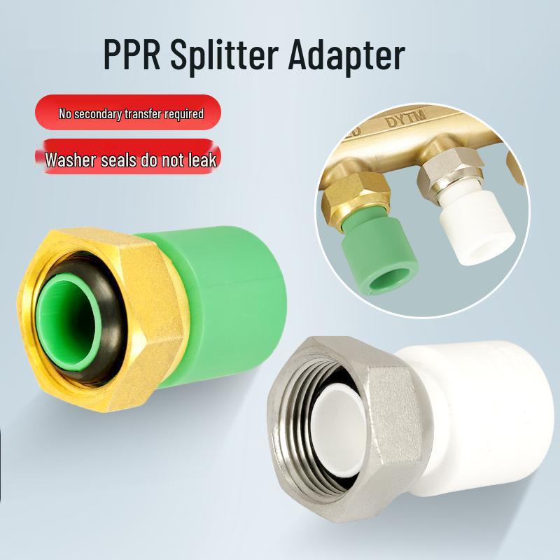 All-Copper 6-Point to 20mm PPR Quick Connector for Floor Heating Manifold