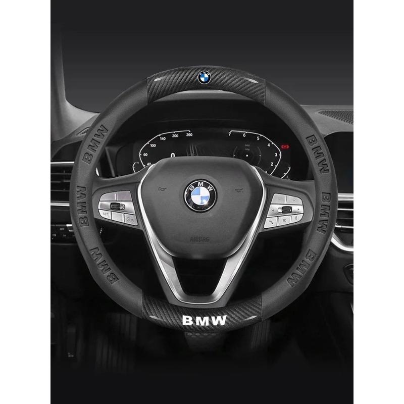 Voor BMW M X1 X3 X5 X6 X7 G01 G02 G20 E90 E91 E39 E46 F01 F02 F10 F15 F20 F25 F30 E60 E70 Koolstofvezel Auto Stuurwiel Cover