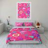 Colorful Geometric Decor Set Soft Comfortable Duvet Cover Bedding Set Included 1*Duvet Cover & 2*Pillowcases, Gift