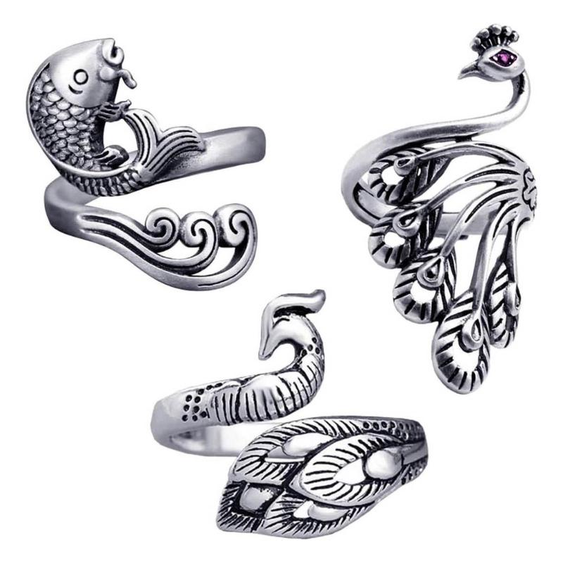 Adjustable Knitting Loop Crochet Loop Rings with Stiching Marker Open Finger Holder Rings for Faster Knitting Yarn Guide