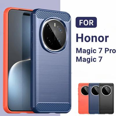 Für Honor Magic 7 Pro Hülle Honor Magic 7 7 Pro Cover Stoßfeste gebürstete TPU-Silikon-Schutzhülle Honor Magic 7 Pro