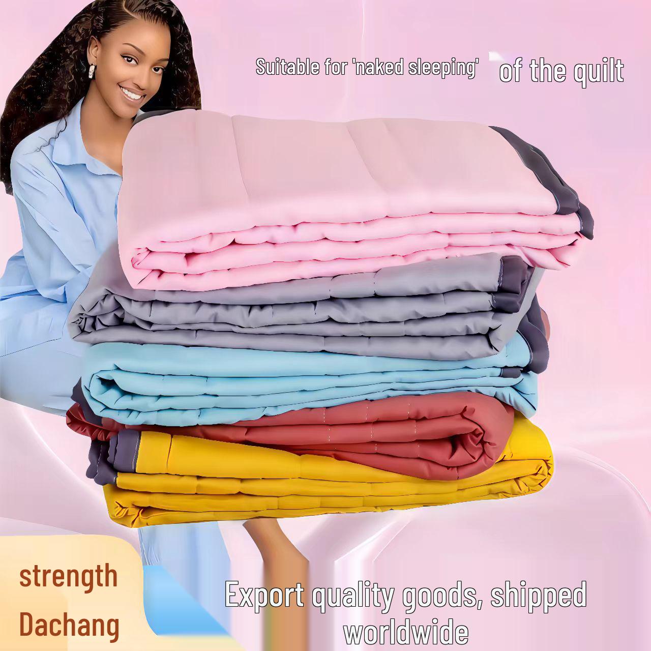 Summer Cooling Quilt - Washed Cotton, Pure Cotton for Children, Students, Dorms, Spring/Autumn Use 100*140cm Child розовый