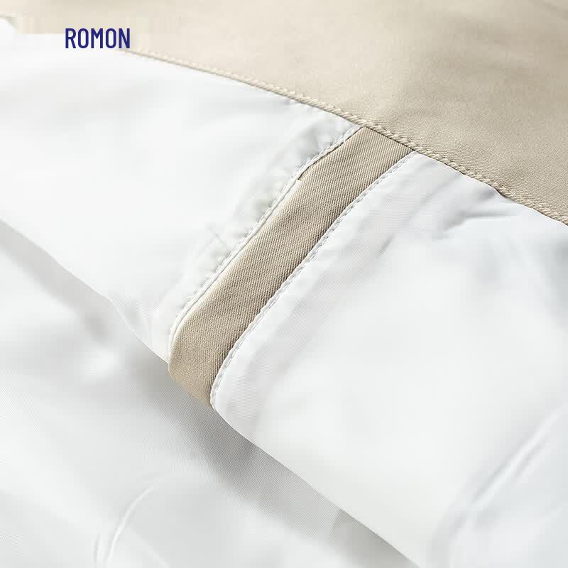Romon Men's Mid-Length Double-Breasted Trench Coat