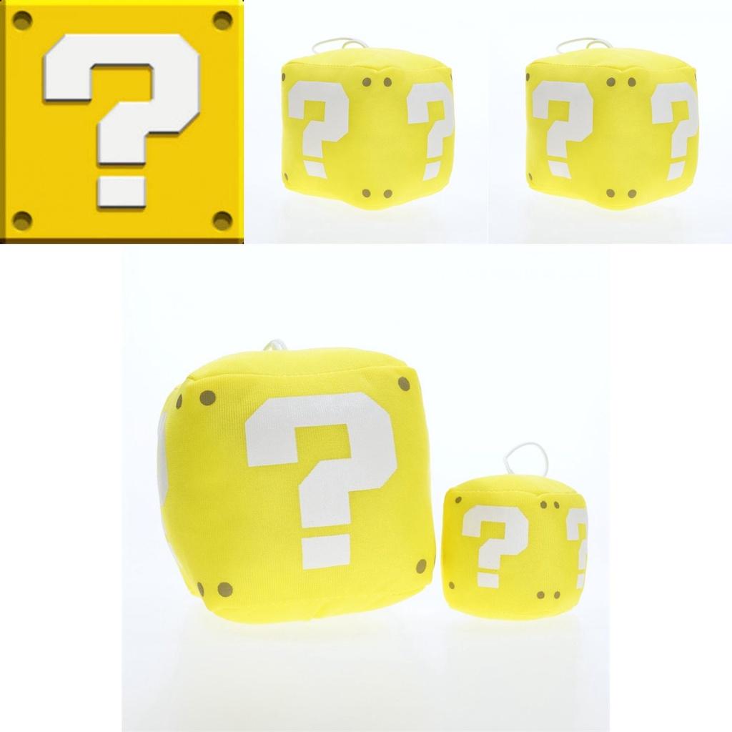 Super Mario Marioo Fragezeichenblock Goldener Würfel Plüschtier Stofftierpuppe