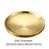 Korean Food Plate Gold Silver Dining Plate Eco-Friendly Metal Tray  Dinner