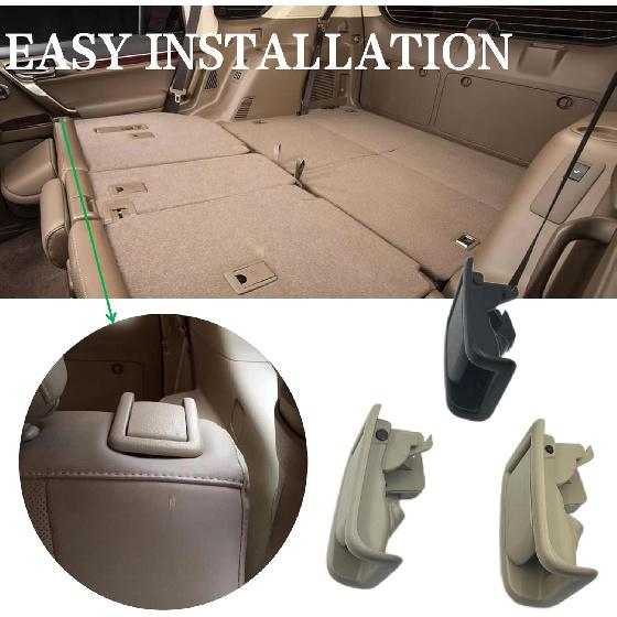 Rear Seat Lock Control Lever 72057 60130 for for Toyota 4Runner for Lexus GX400 GX460 Land Cruiser Prado 2009-2019 Adjust Handle(Beige)