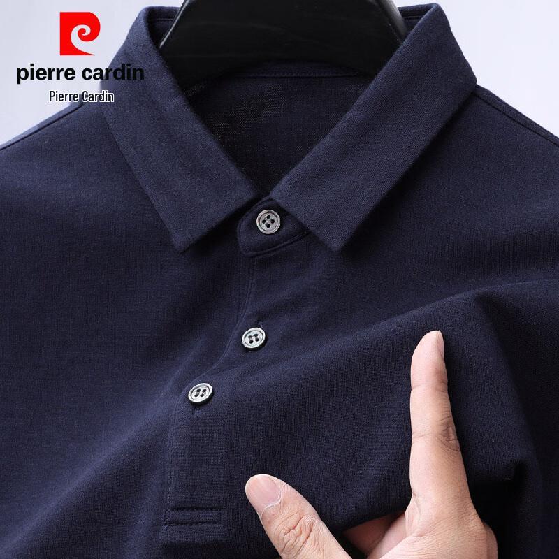 Pierre Cardin Men's Long-Sleeve Cashmere Silk Blend Polo Shirt