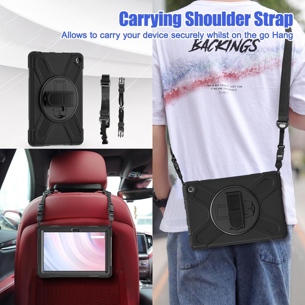 2023 Kindle Fire HD 10 Anti-Drop 3-in-1 Silicone Protective Case