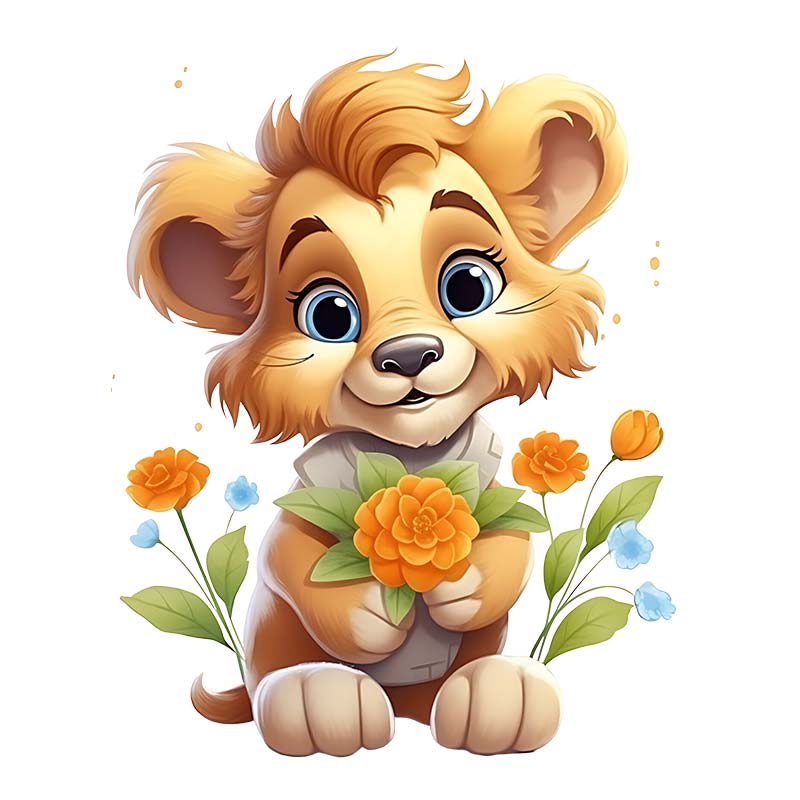 Tigers Cats Dogs Rabbits Various Animals Wall Sticker Kids Room Background Home Decoration Mural Living Room Wallpaper Decal