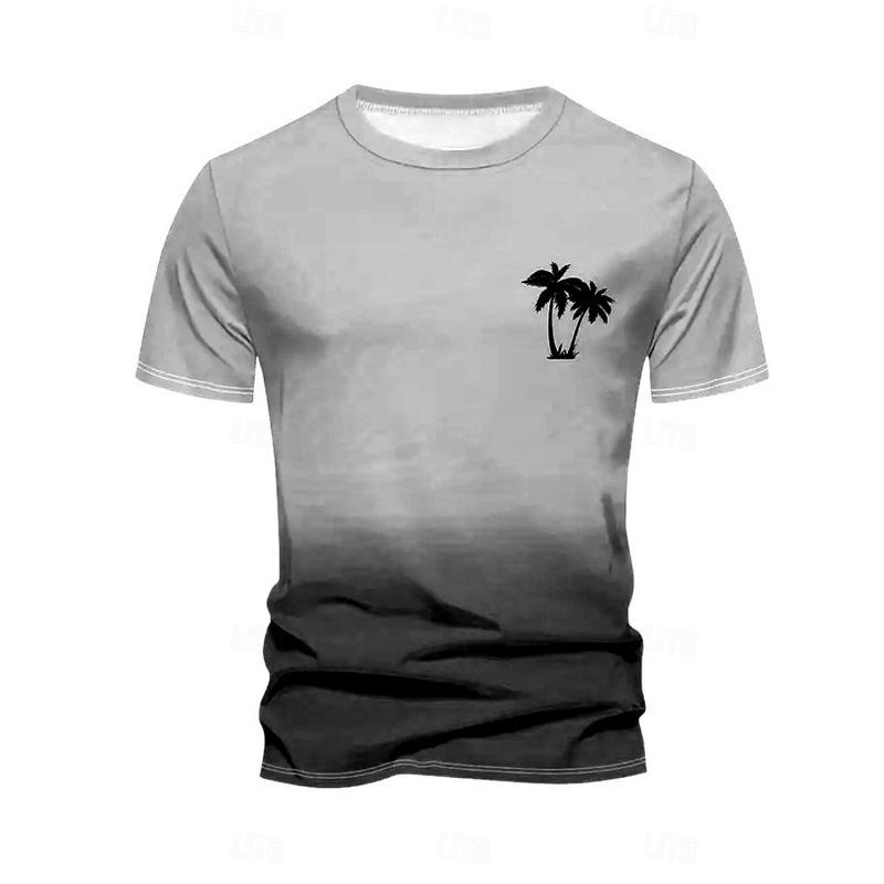 Sommer Bedruckte Herren Trendige Lockere Freizeit Kurzarm T-Shirts Herren Tops