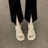 Super soft medium heel sandals women's summer 2025 new foreign style beach temperament versatile casual fashion trendy Roman women's shoes