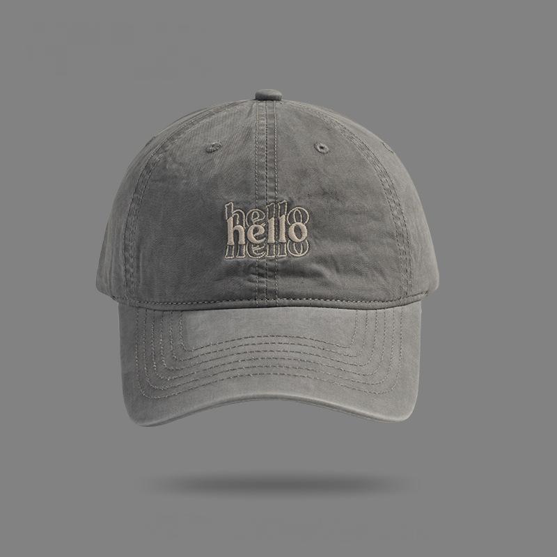 

Embroidery Mesh Baseball Cap for Men Women, Vintage Plain, Ideal for Outdoor Camping, Streetwear & Daily Casual Fashion Hat Adjustable серый