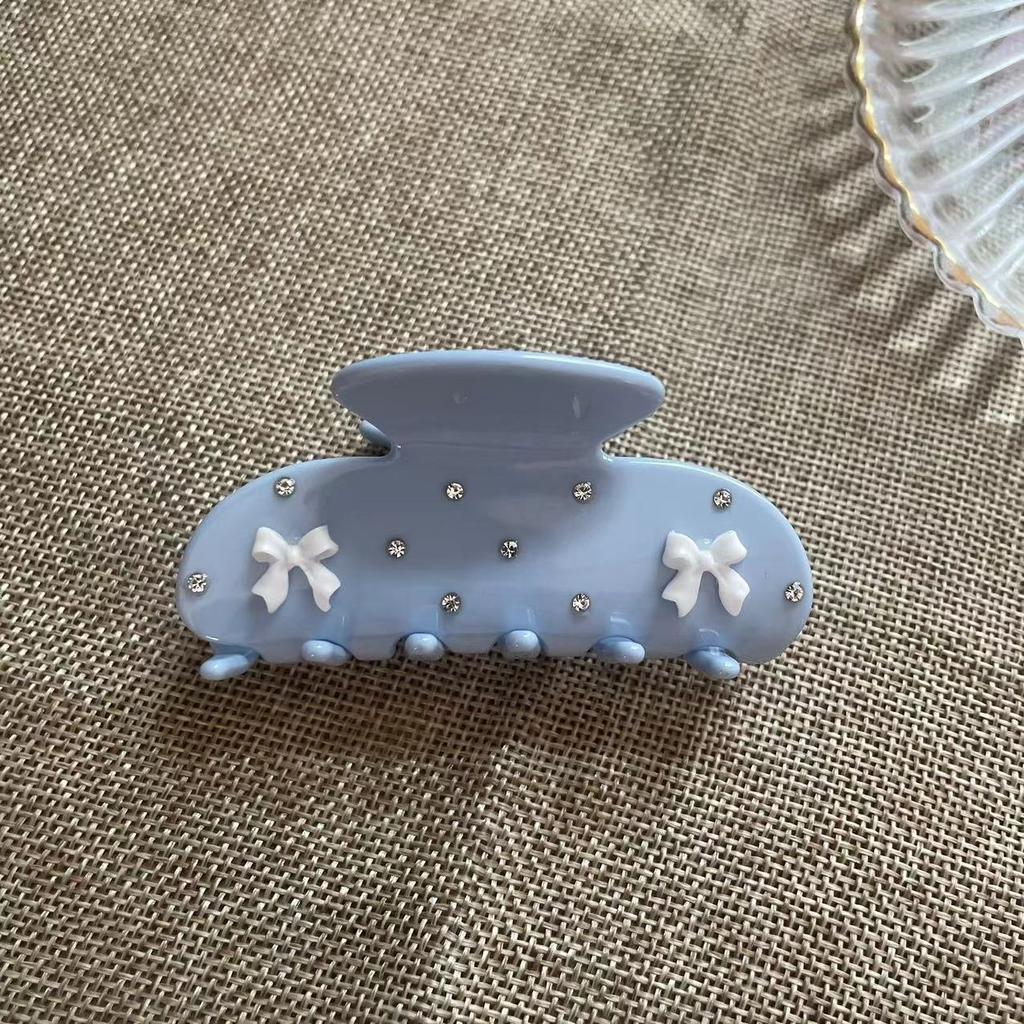 Sweet Bow Flower Hair Claw Clip for Women Girls Bowknot Ribbon Y2k Shark Hair Accessories Fashion Crab Clip