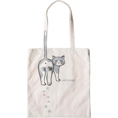 Techno Prime Nyan Tama Tote Bag, 4573619380277, Off-White
