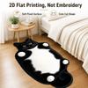 Absorbent Cat Shaped Rug Special-shaped Cat Shaped Carpet Cute Animal Print Rug  Living Room Decor