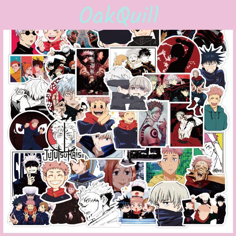 Eye-catching 50/100 Pcs Jujutsu Kaisen Waterproof Stickers For Luggage And Skateboards