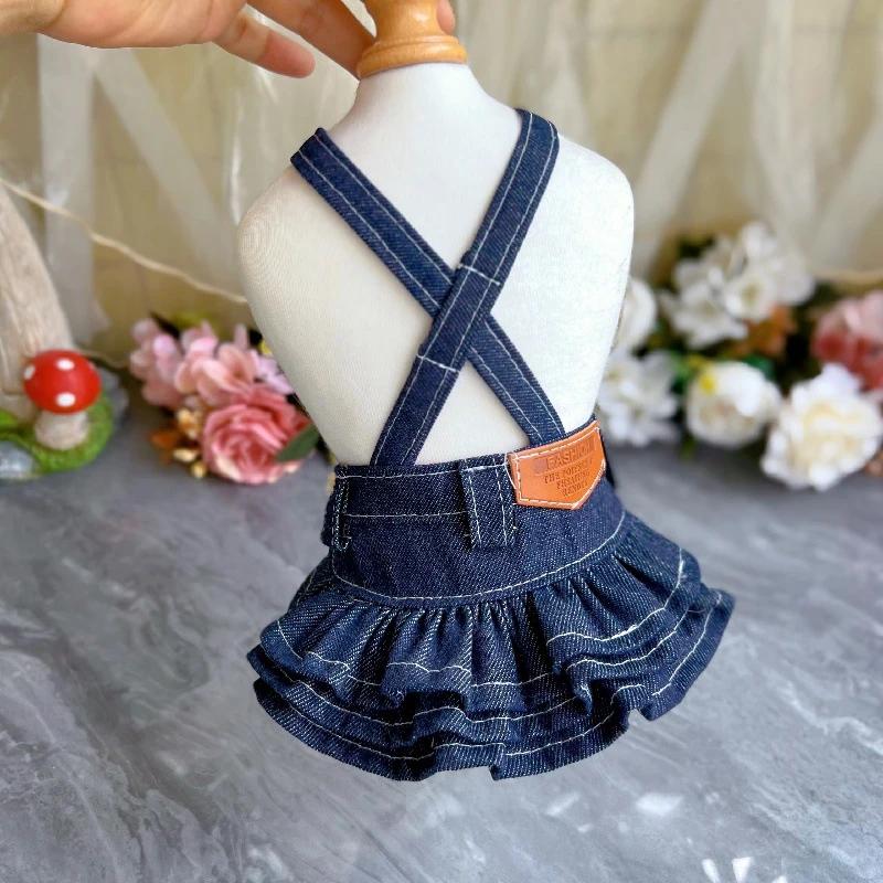 

Puppy Small Dog Clothing Dress Jeans Skirt Yorkie Shih Tzu Pomeranian Maltese Bichon Poodle Schnauzer Clothes Pet Apparel XS XS（old） чёрный