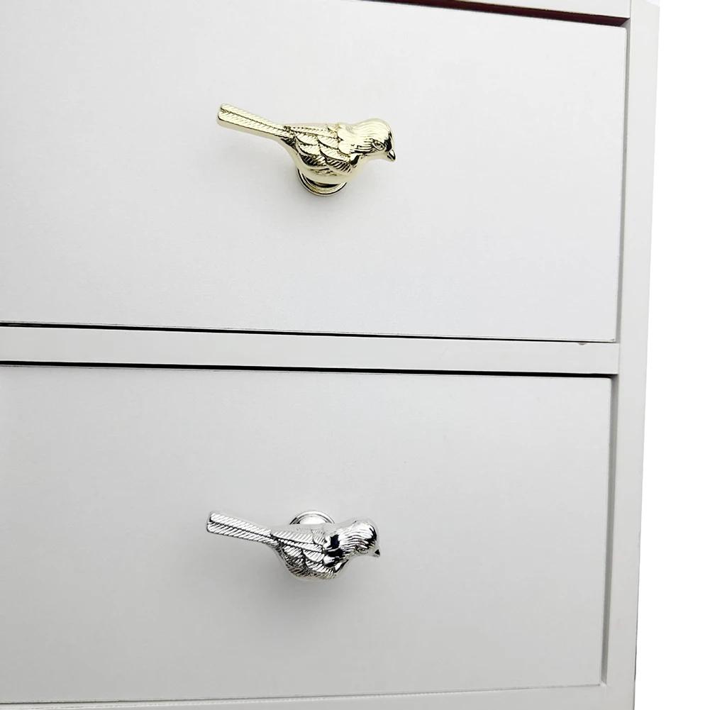 Bird Design Cabinet Handle Zinc Alloy Drawer Knobs For Cupboards And Wardrobes With Oxidation Resistant Finish