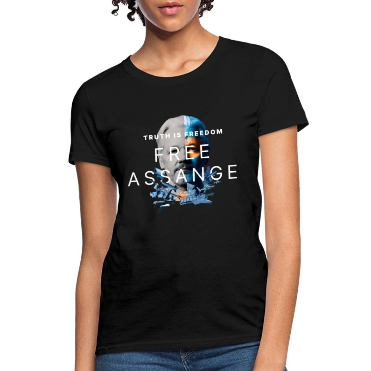Truth Is Freedom Free Assange WikiLeaks Women s T-Shirt XL