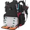 Fishing Gear Backpack & Tackle Bag with Rain Cover, Outdoor Storage for Equipment