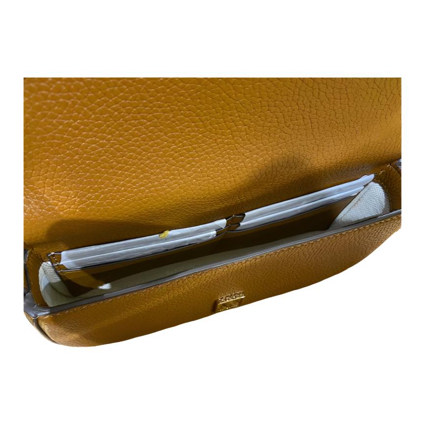 Tory Burch Chelsea Metal Logo Chain Shoulder Strap Leather Crossbody Bag Women Bags Brown 153566-908