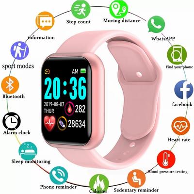 Multifunktionale Smartwatch Herren Damen Bluetooth Verbundenes Telefon Musik Fitness Sport Armband Schlafmonitor Y68 Smartwatch D20