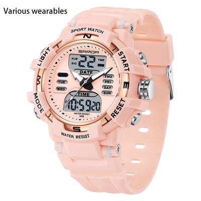 Teen Student Couple Glow-in-the-dark Electronic Sports Fashion Multi-functional Watch