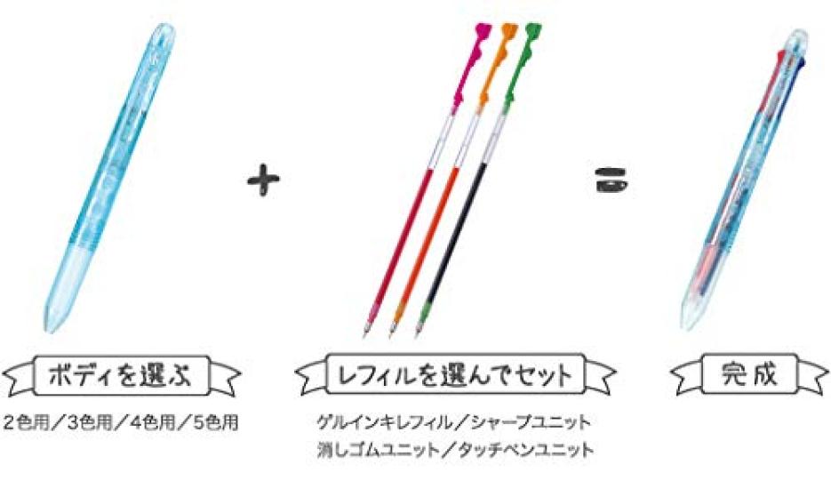 Pilot Ballpoint Mary Quant x Logo Cute Daisy [Limited Edition] Multi-Color Pen, Hi-Tec-C Coleto, 4-Color Body, LHKCG20CM-LD