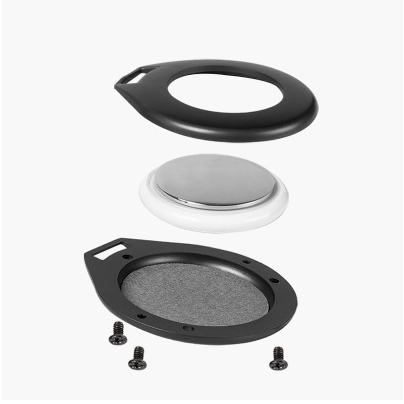 High Quality Metal Case For Apple Airtags Protective Cover For Apple Locator Tracker Anti-Scratch Device With Leather Keychain