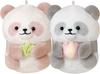 CRUX Nico Plush Toy Set of 2 Panda Keychains, Magnetic Attachment, 115457