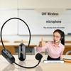 UHF Wireless Lapel Microphone with Amplifier & Handle - Ideal for Outdoor Stage, KTV, Small Speaker, Great Sound Quality