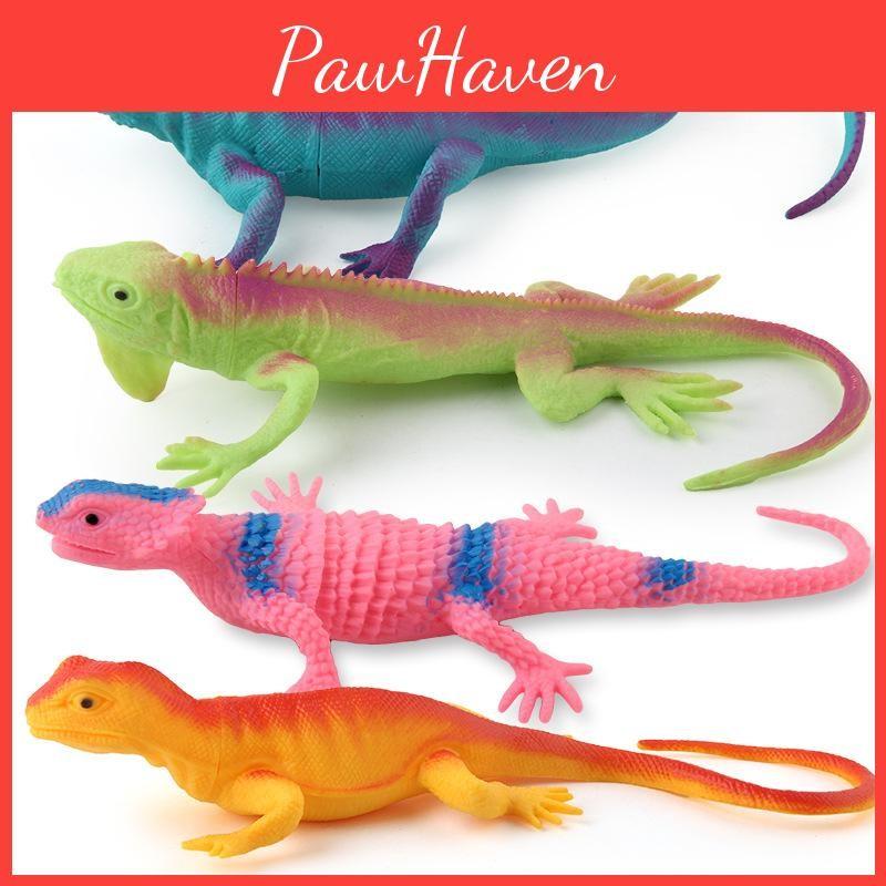 Forest Chameleon Lizards Plastic Toy Model For Kids Reptile Fans Gift Decoration