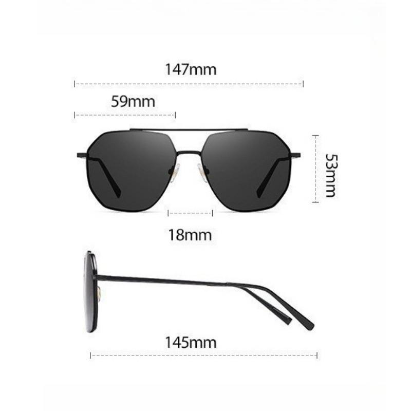 Fashionable Polarized Sunglasses for Women, Transparent Gradient Sunglasses for Men, Sun Protection and Anti-UV Sunglasses