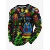 Funny Santa Clause Graphic T Shirt For Man Fashion Christmas Style Long Sleeve Pullovers Festival Family Party Graphic Clothes