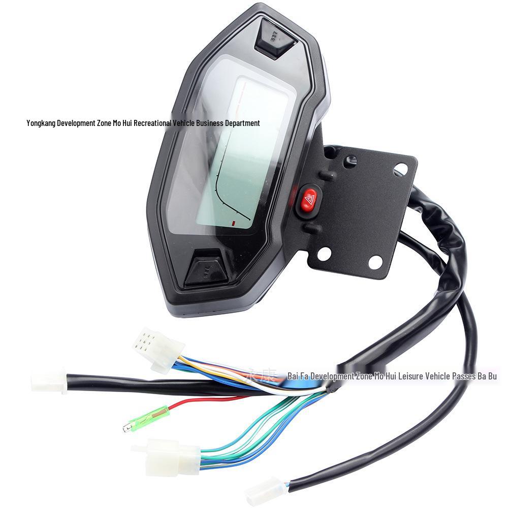 ATV Beach Buggy LCD Speedometer & Odometer for 150-250CC with Gear Position Indicator.
