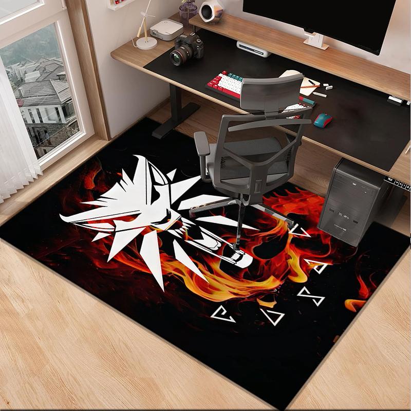 wizard dragon Office Rug Chair Mat, Game Carpet, Suitable for Front Door, Bedroom, Living Room, Desk, Holiday Gift