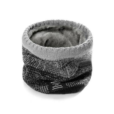 Winter Warm Fur Two-Tone Neck Warmer Mock Toshi Hat