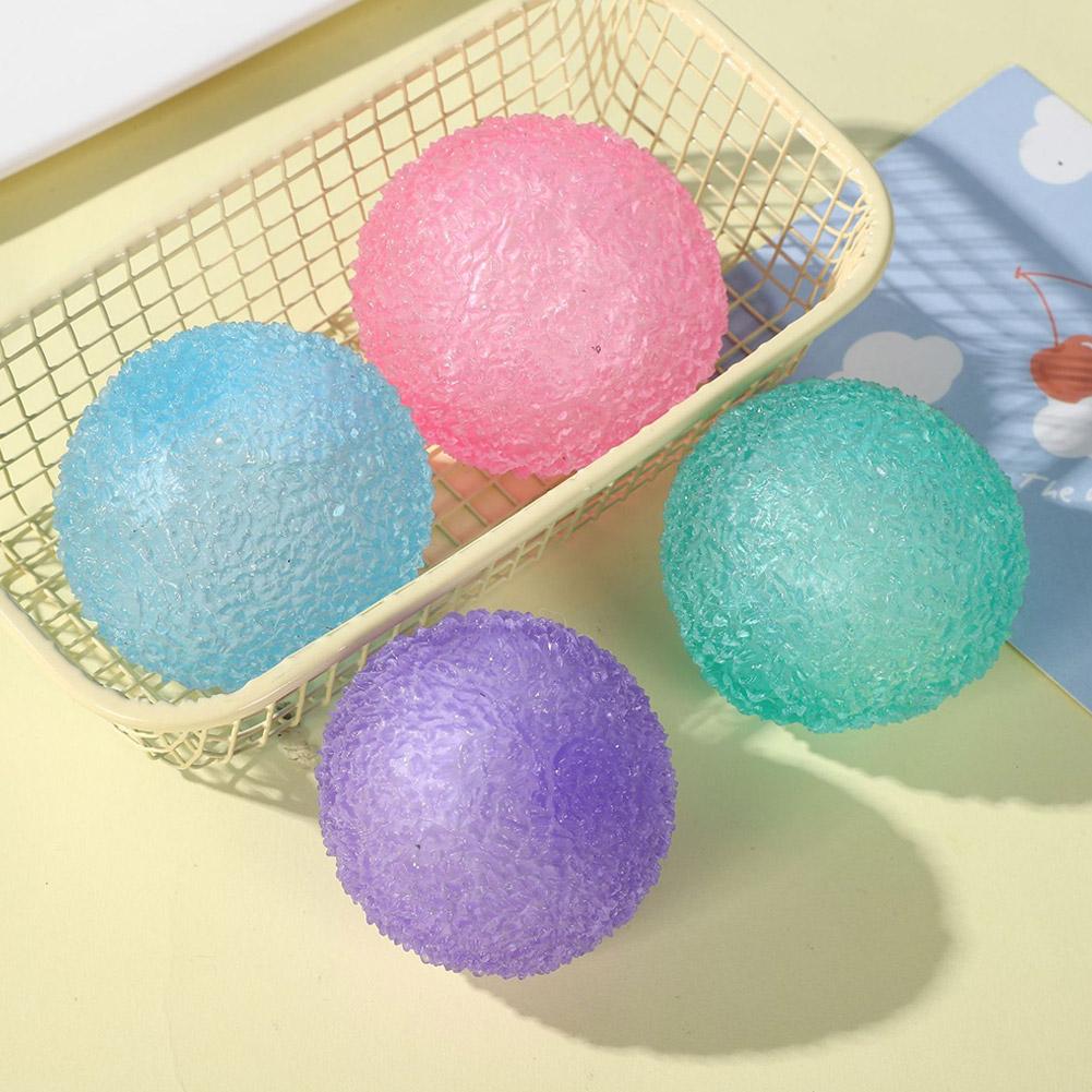 Squishy Ice Ball Maltose Fidgets Toy Super Soft Pink Mochi Slow-Rebound Squeeze Toy Anti-Stress Toy For Adults Hand Exercise