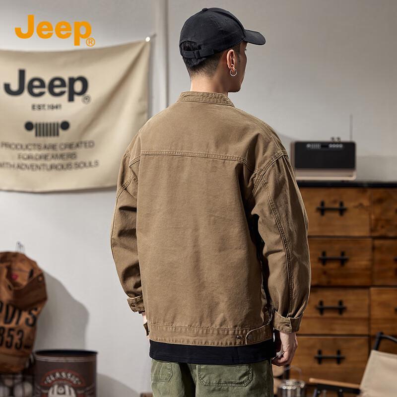 Jeep Men's Loose Fit Workwear Denim Jacket